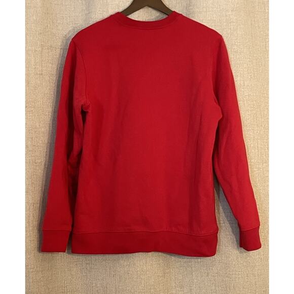 Columbia Sweatshirt Mens Small Red Logo Pullover Long Sleeve Gorpcore - Picture 4 of 6